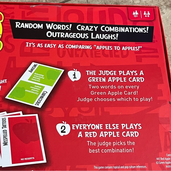 Apples to Apples Party in a Box Card Game. Family game night - Picture 5 of 6